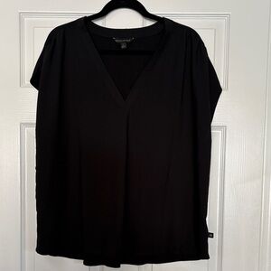 Banana Republic Black V-Neck Blouse